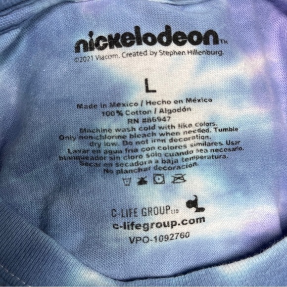 SpongeBob SquarePants Nickelodeon tie dye t-shirt Women’s size L - Picture 6 of 6